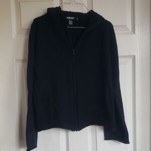DKNY Merino Wool  Classic Black Hoodie